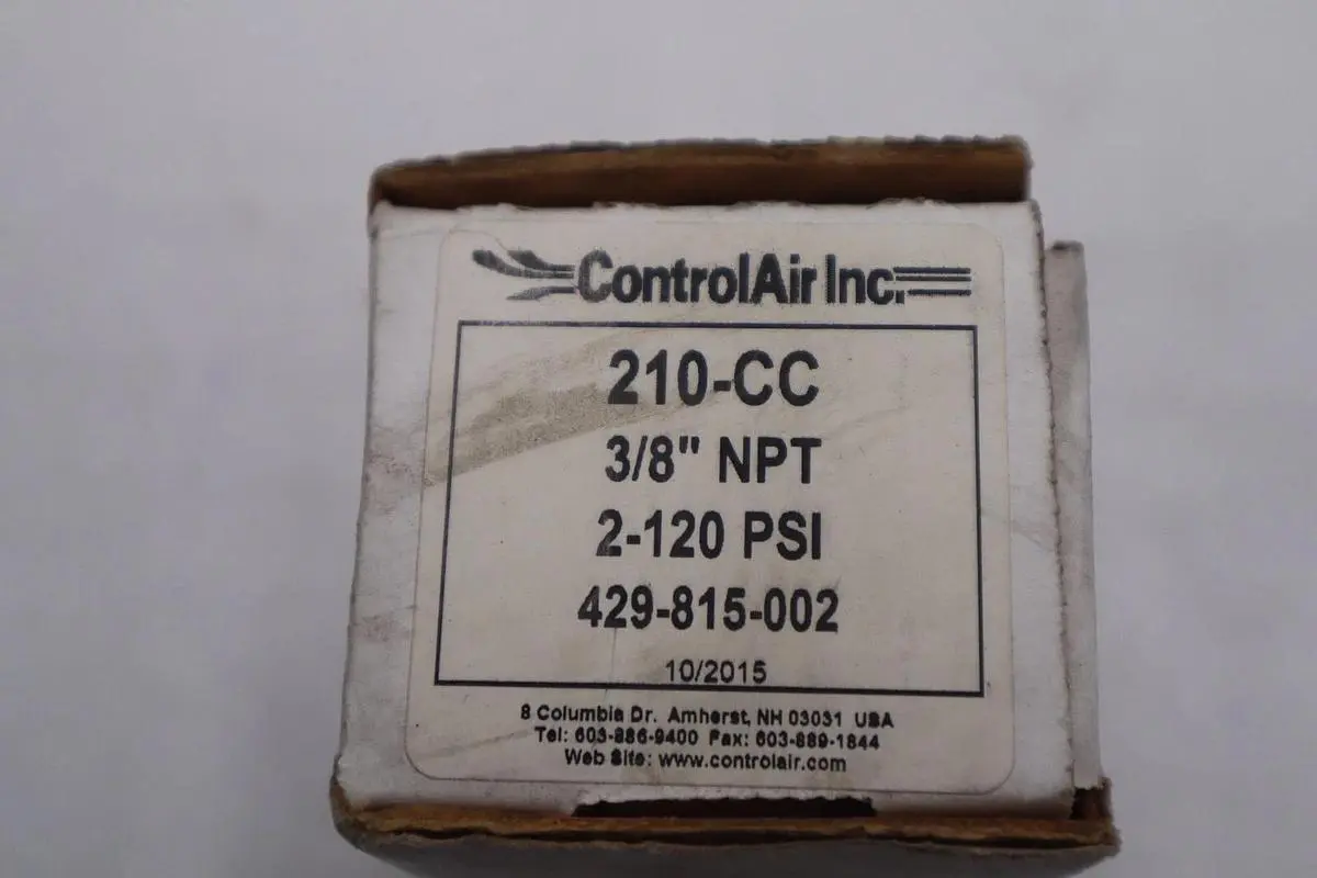 NEW OPEN BOX CONTROL AIR INC. Pressure regulating valve 210-CC STOCK K-3439