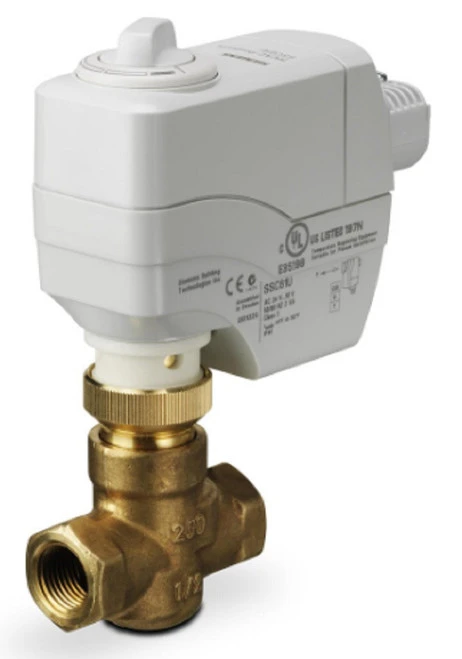 Siemens 262-02032 2-Way 1/2" Terminal Unit Valve, Cv 0.63, Normally Open, F x F [New]