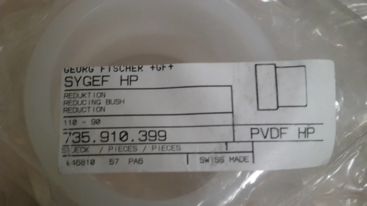 New | in-Stock George Fischer George Fischer 735.910.399 PVDF HP D110-90  REDUCI Medical Equipment - Other Arizona US | ASSET CONVERSION SPECIALISTS, INC. #306940