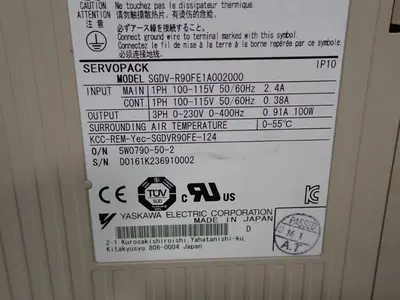 NEW YASKAWA ELECTRIC SGDVR90FE1A002000