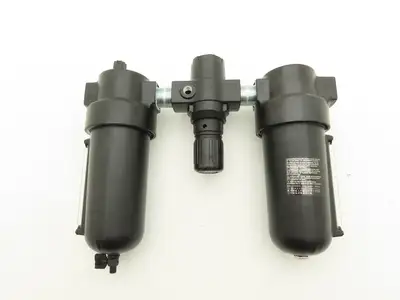 Norgren P8A-860-A3DA Air Line Filter Regulator Lubricator Combo 17 Series 1"NPT
