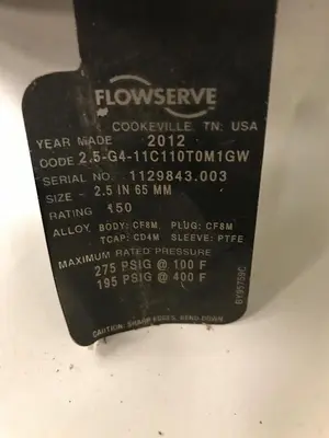New | in-Stock FLOWSERVE 2.5-G4-11C110T0M1GW Pump & Valve Parts | Surplus Asset Holdings #1217944