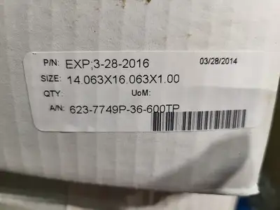 1" x 14.063" PTFE Gland Packing Seal