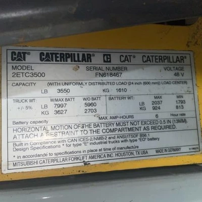 Used 2020 CAT 2ETC3500 Misc Forklifts British Columbia CA | Leavitt Machinery #1438768