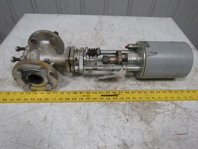 HTT PN25 DN40 Bellows Type Globe Valve 40mm W/230V 50Hz Rotary Actuator