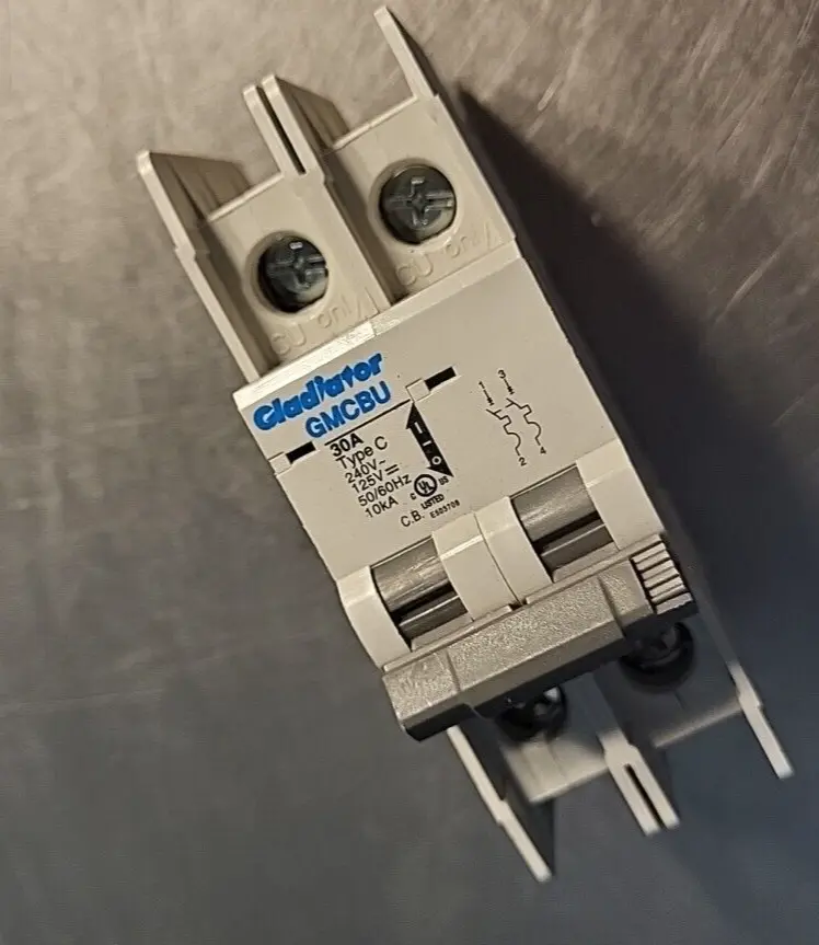 Gladiator IEC 60947-2 GMCBU 2-POLE 30A Breaker (BIN 3.5.2)