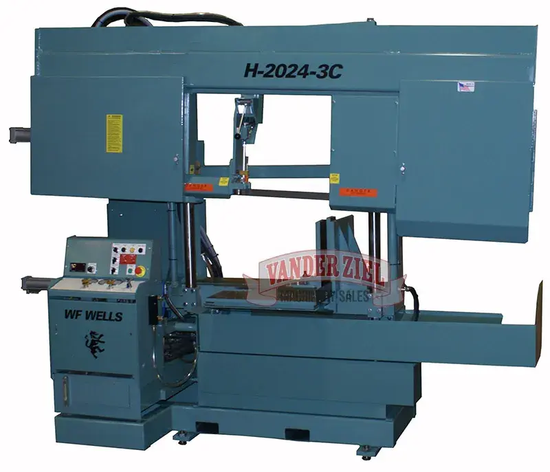 New | in-Stock W.F. WELLS H-2024-3C Horizontal Band Saws Michigan US | Vander Ziel Machinery Sales #480333
