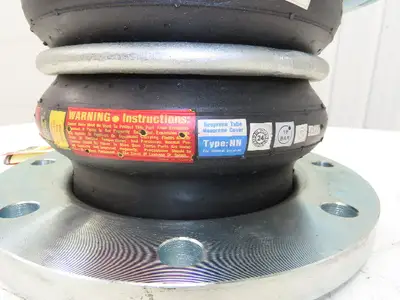 Proco 242-C  8"x 10"L Rubber Expansion Joint Type NN #150 Flanged Double-Sphere