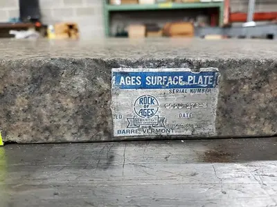 Used ROCK OF AGES _UNKNOWN_ Granite Surface Plates Pennsylvania US | Hildebrand Machinery Co. #1485911