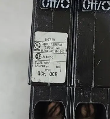 EATON E-7819CIRCUIT BREAKER 120/240 VAC(BIN354)