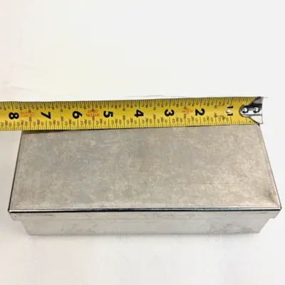 Stainless Steel Sterilizer Freezer Box 8x4x2" with 10-Hole Test Tube Rack