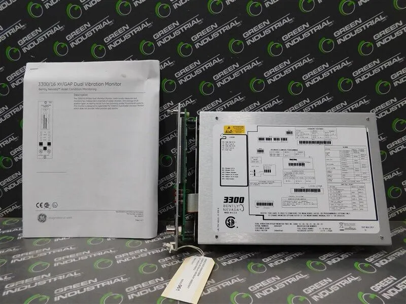 Bently Nevada 3300 Series Dual Vibratio Monitor 3300/16-03-05-01-00-00-01