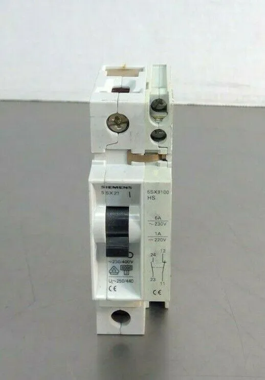 Siemens - 5SX21 C2 - Circuit Breaker w/ 5SX9100 HS 4G