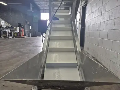 Incline Conveyor with Hopper