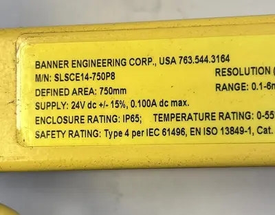 USED BANNER SLSCR14-750P8/SLSCE14-750P8