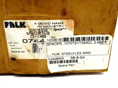 NEW FALK REXNORD 1070T31/T35XCL SPACER HUB 0744102 1070T31T35XCL
