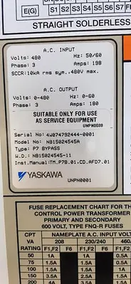 USED YASKAWA BV15024545A