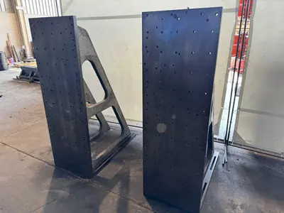 24" WIDE X 72" TALL X 48" DEEP ANGLE PLATE SET. STOCK # 0364724