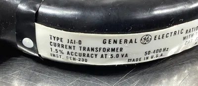 GE JAI-0 Current Trans. Ratio 600:5 AMP 1.5% Accuracy At 5.0 VA 4E-34