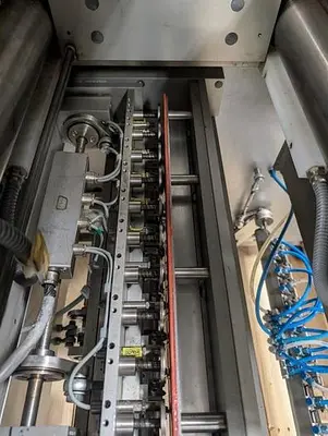 Klockner model LA-500 vertical strip packager
