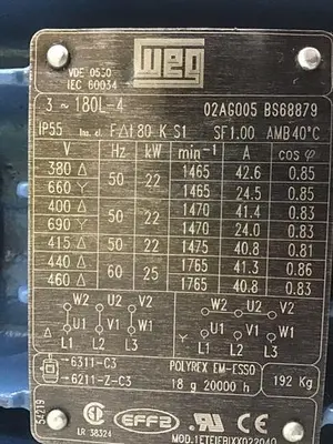 USED WEG 02AG005 BS68879