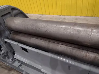 10' X 1/4" WEBB MODEL #6L INITIAL PINCH 3 ROLL PLATE ROLL: STOCK #18988