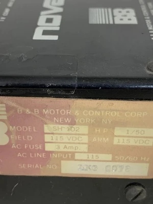 USED B&B Motor&Control Corp. SH102