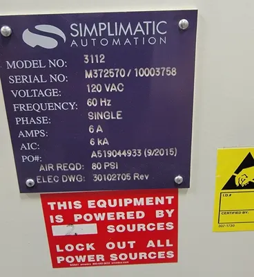 2015 SIMPLIMATIC 3112 Conveyor Conveyor | Tekmart International Inc. (3)