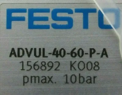NEW FESTO ADVUL-40-60-P-A COMPACT GUIDED CYLINDER 156892 ADVUL4060PA
