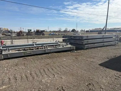 80 TON (160,000 LBS) X 80' METTLER TOLEDO ABOVE GROUND DRIVE OVER TRUCK SCALE: STOCK #23630