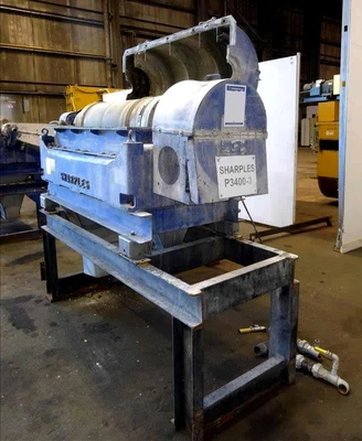 (2) Sharples P3400 Super-D-Canter centrifuges, 316SS.