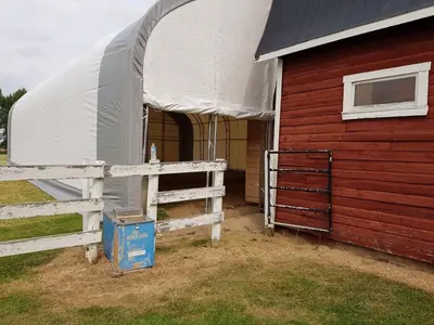 NEW 30X60X20 DOUBLE TRUSS STORAGE BUILDING