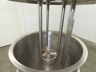 Myers Mixers Stainless Steel Tank Mixer 55 Gallon 6" Agitator Cooling Jacket
