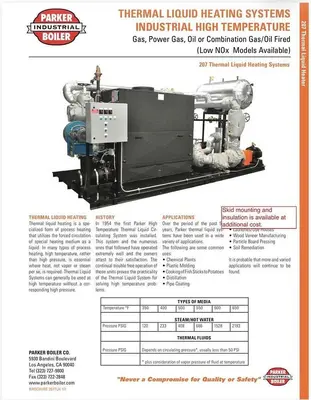 USED PARKER BOILER HT1920