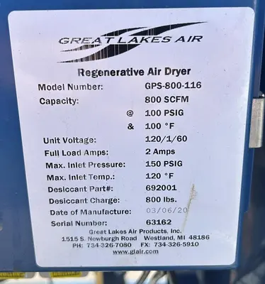 USED 2020 GREAT LAKES AIR GPS-800-116