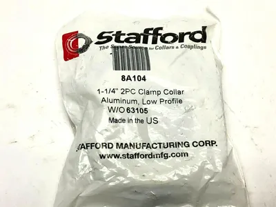 8A104 | Stafford  Two-Piece Clamp-Type Shaft Collar - New