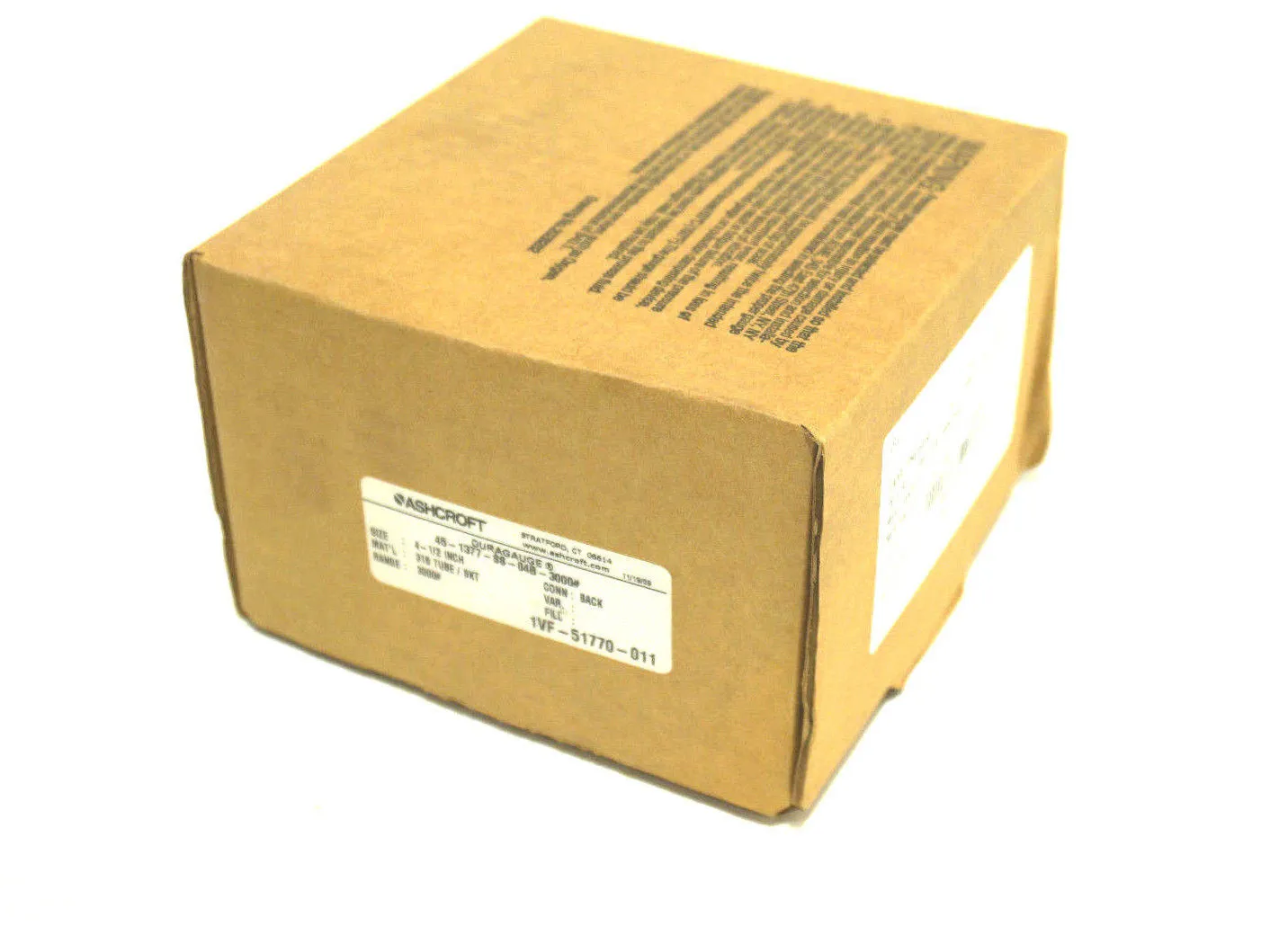 NEW ASHCROFT 45-1377-SS-04B-3000 DURAGAUGE NSFP 451377SS04B3000
