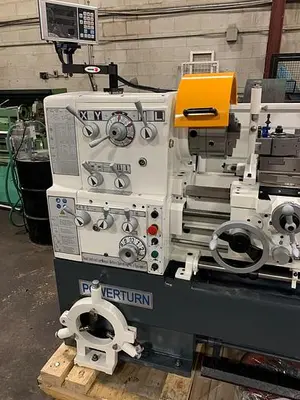 18" X 40" "NEW" POWERTURN LATHE, PRECISION LATHE WITH 3.14" SPINDLE BORE