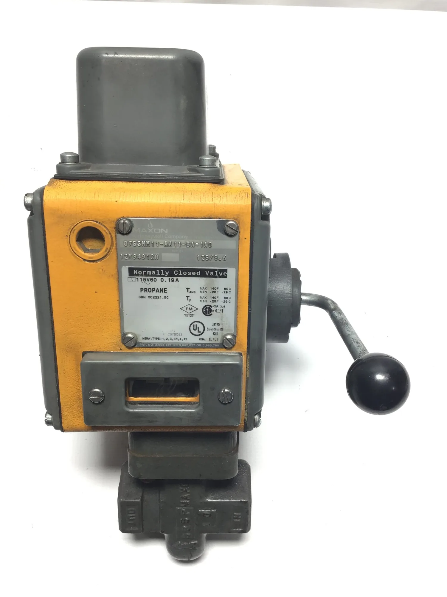 Maxon 075SMM11-AA11-BA*1A0 Normally Closed Valve 0.19A