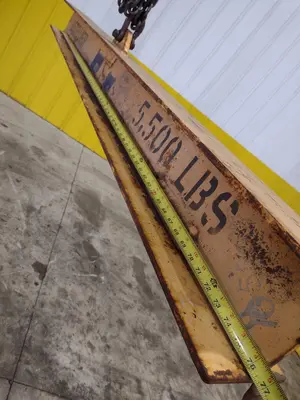 5,500 LBS X 6' LETELLIER CRANE SPREADER BAR LIFTING BEAM: STOCK #22642