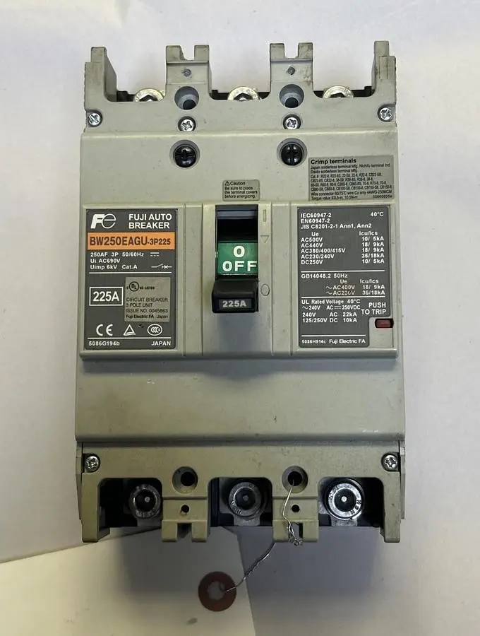 Used FUJI BW250EAGU-3P225 Miscellaneous Equipment (Electrical & Power) Ohio US | Surplus Asset Holdings #1241173