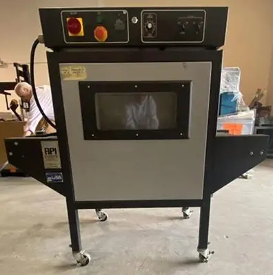 TEXWRAP SPARTAN MODEL 2215L COMPACT AUTOMATIC L-BAR SEALER W/ API HEAT TUNNEL