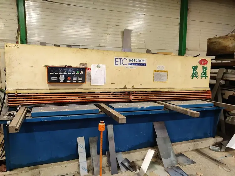 Used 2005 ETC MACHINERY HGS 3200X8 Power Squaring Shears (Inch) CZ | Amaron s.r.o. #1061713