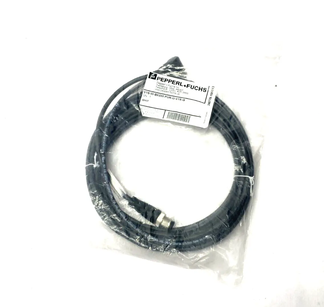 NEW PEPPERL+FUCHS M12 5-PIN ANGLE FEMALE - MALE