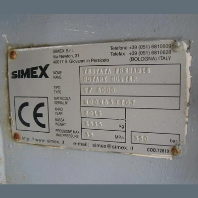 USED 2013 SIMEX TF 2000