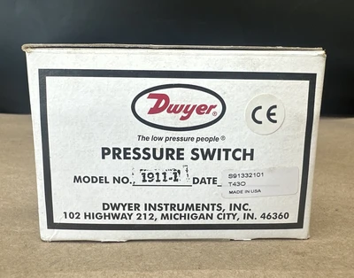 NEW Dwyer 1911-1