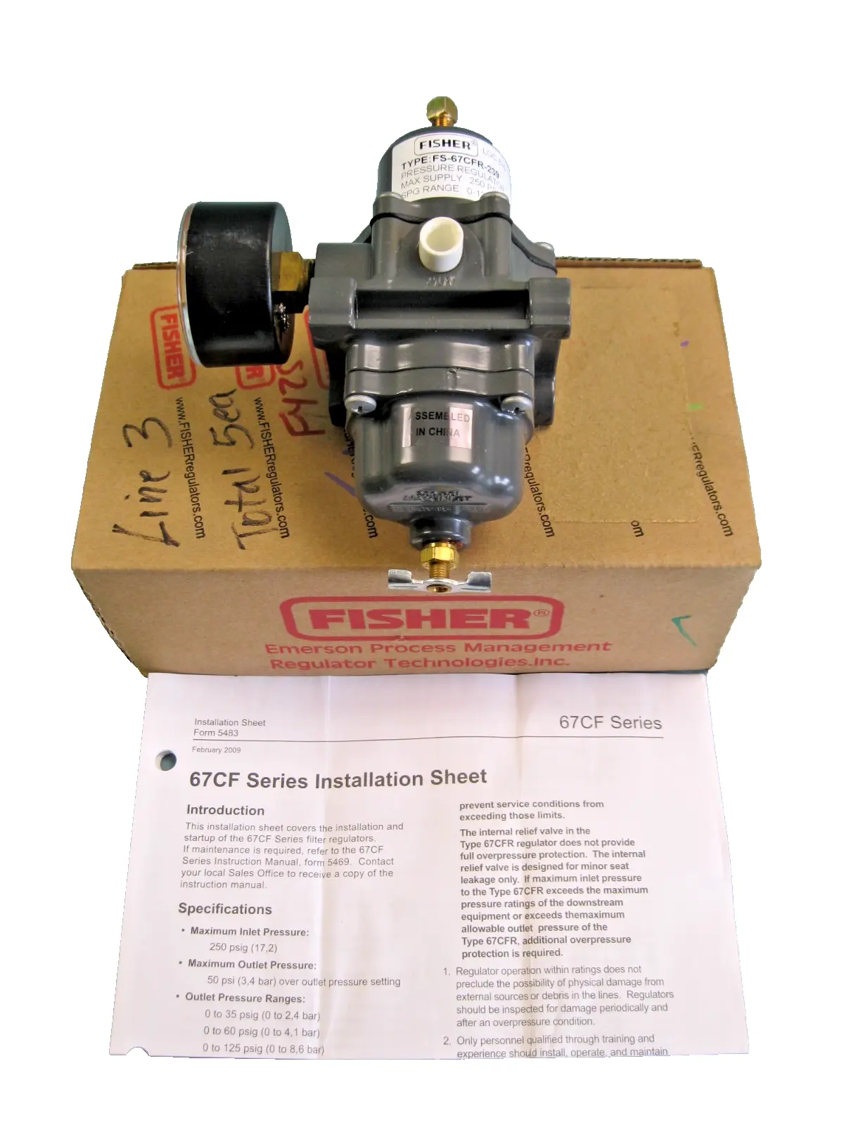 NEW Fisher Controls FS-67CFR-239