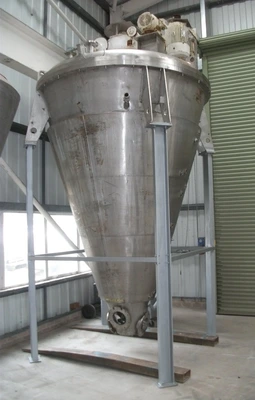 4,000L S/S JKTD Vacuum Conical J. H. Day Mixer Model 1225MBX