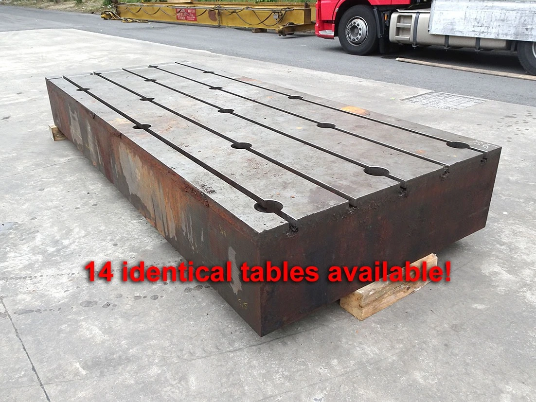 T-slot Table 3900 x 1600 x 500 mm