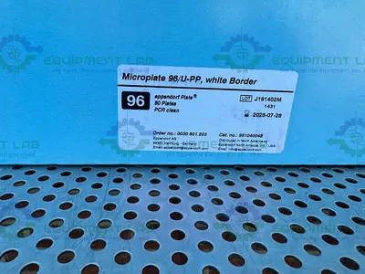NEW EPPENDORF 951040048 MICROPLATES 96 / U-PP WHITE BOARDER PLATES PCR CLEAN
